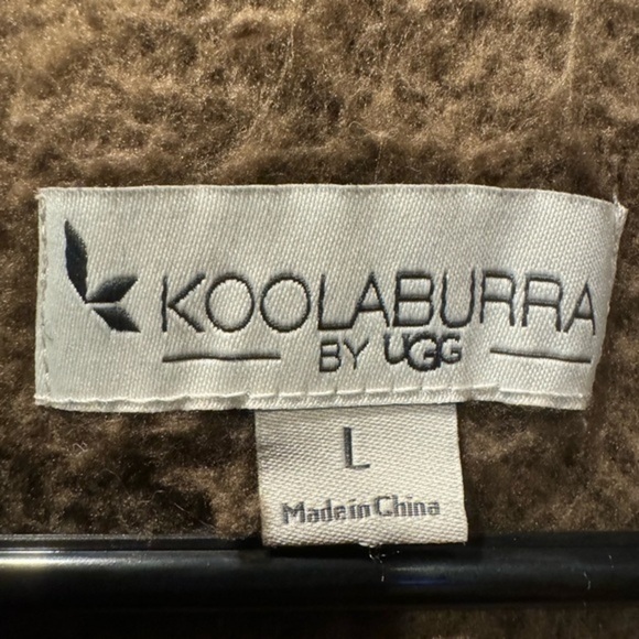 Koolaburra by UGG Sherpa Fleece Shawl Collar‎ Cardigan Size Large - Picture 3 of 8